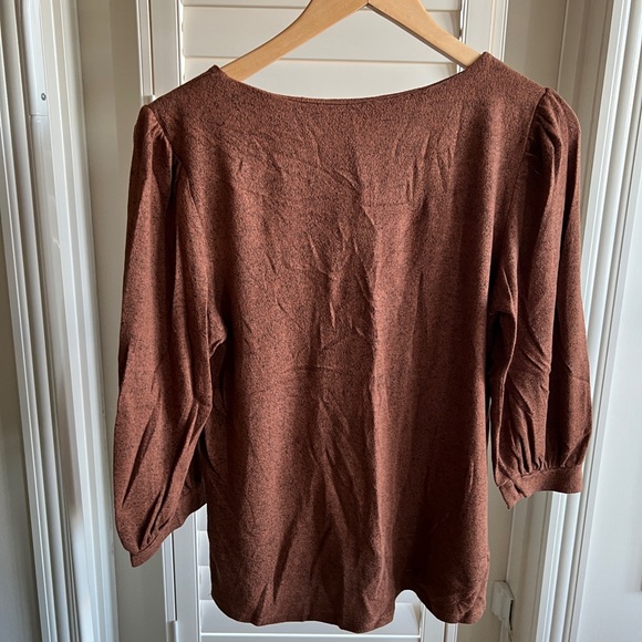 Super soft pumpkin spice, 3/4 sleeve top - Picture 3 of 5